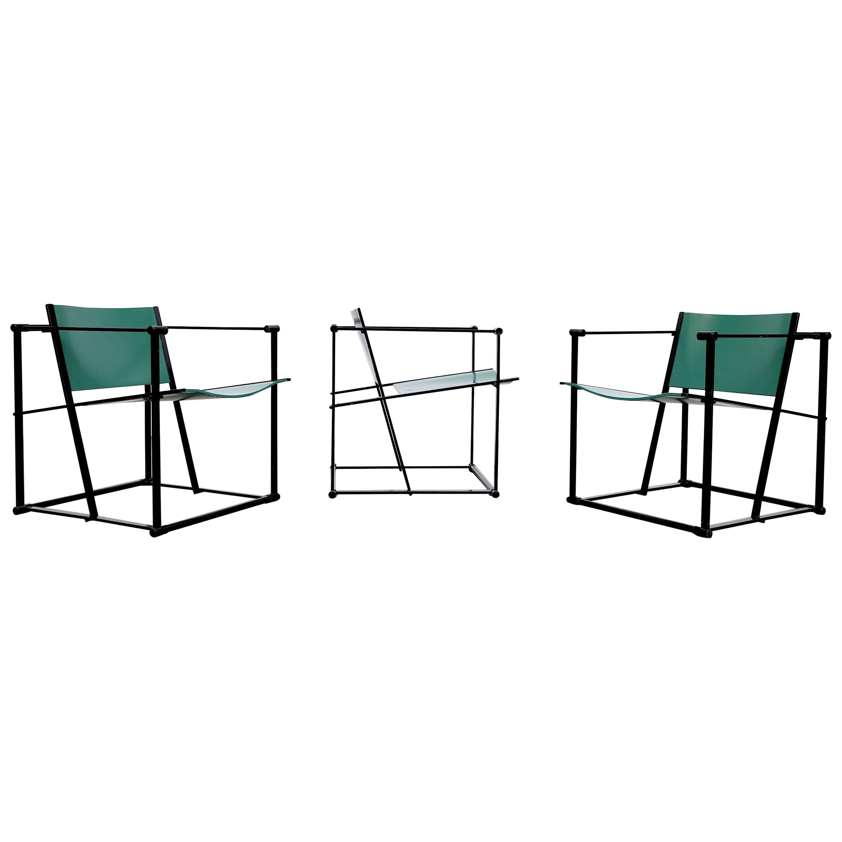 Emerald Green Cube Chairs by Radboud Van Beekum for Pastoe