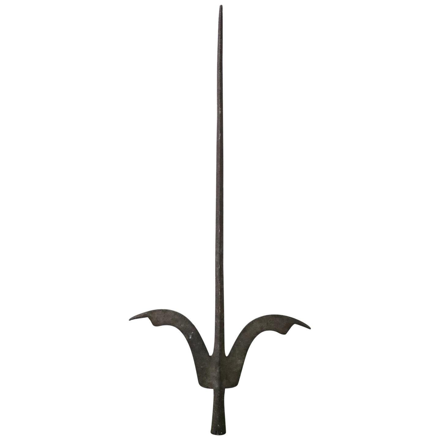 16th Century Italian Renaissance Antique Iron Halberd Spear