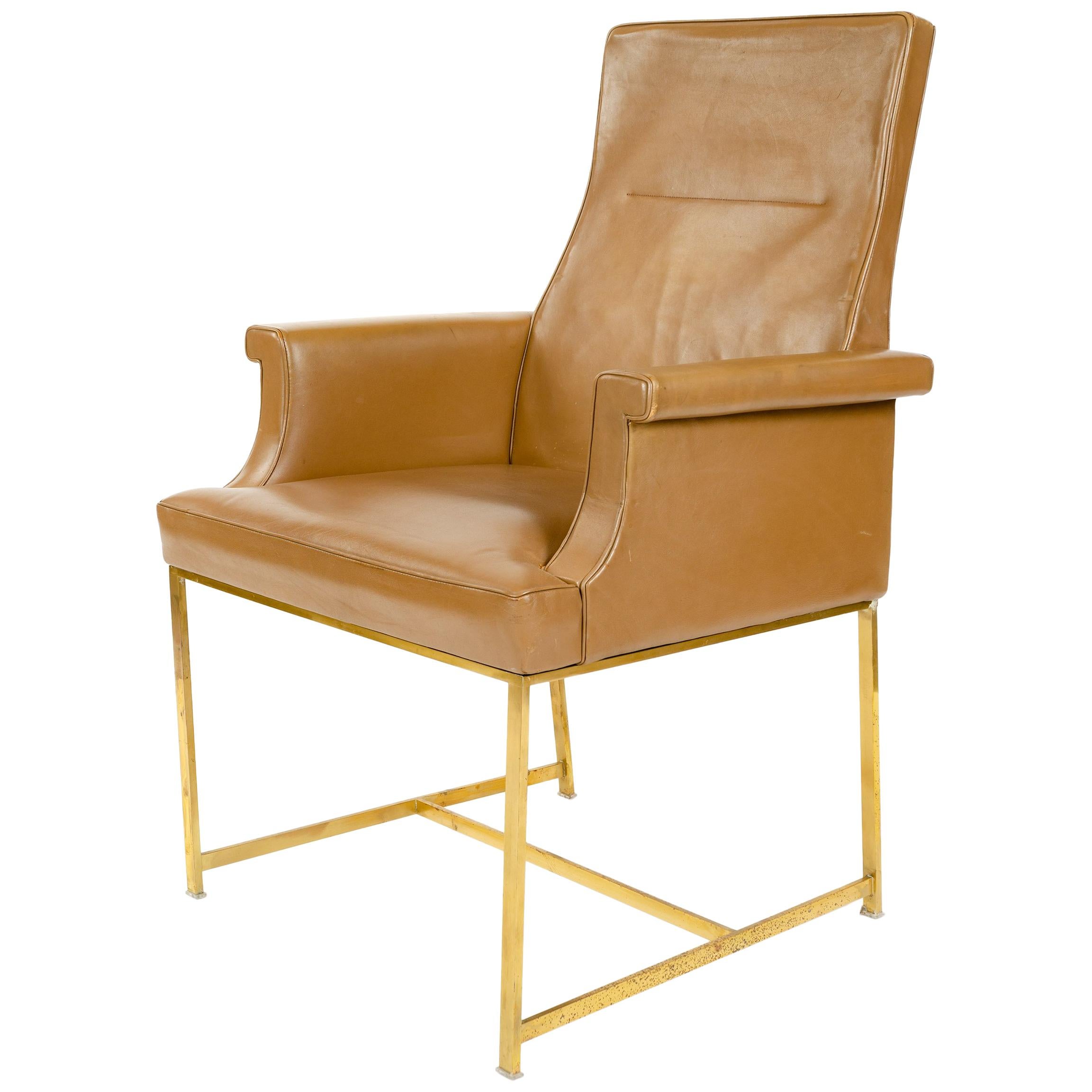High Back Armchair by Jules Wabbes For Sale