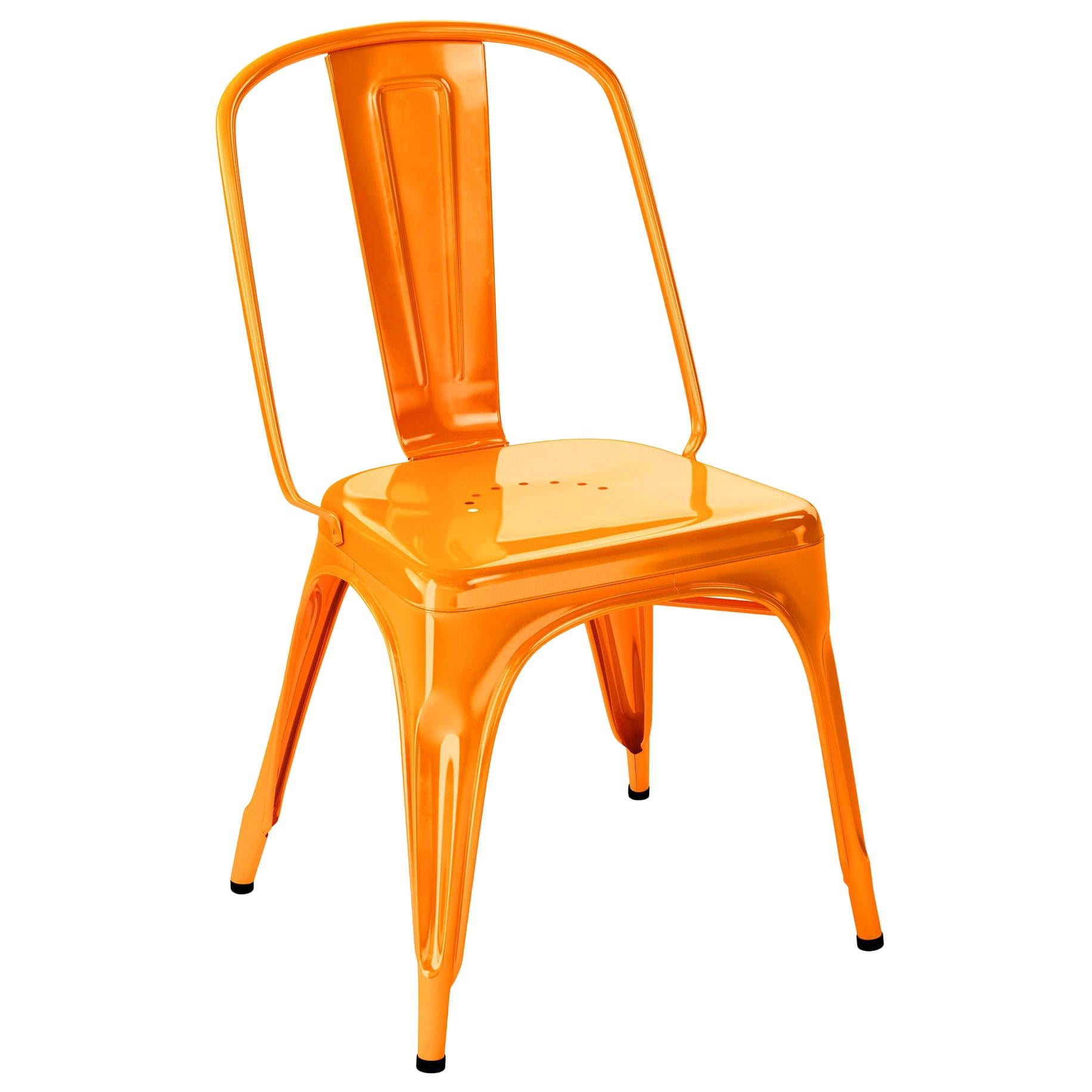 For Sale: Orange (Potiron) AC Chair Indoor in Essential Colors by Xavier Pauchard & Tolix