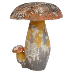 Vintage Concrete Garden Mushroom
