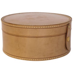 Antike Gentlemen's Leder Halsband Box