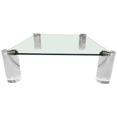 Large Original Karl Springer Coffee Table