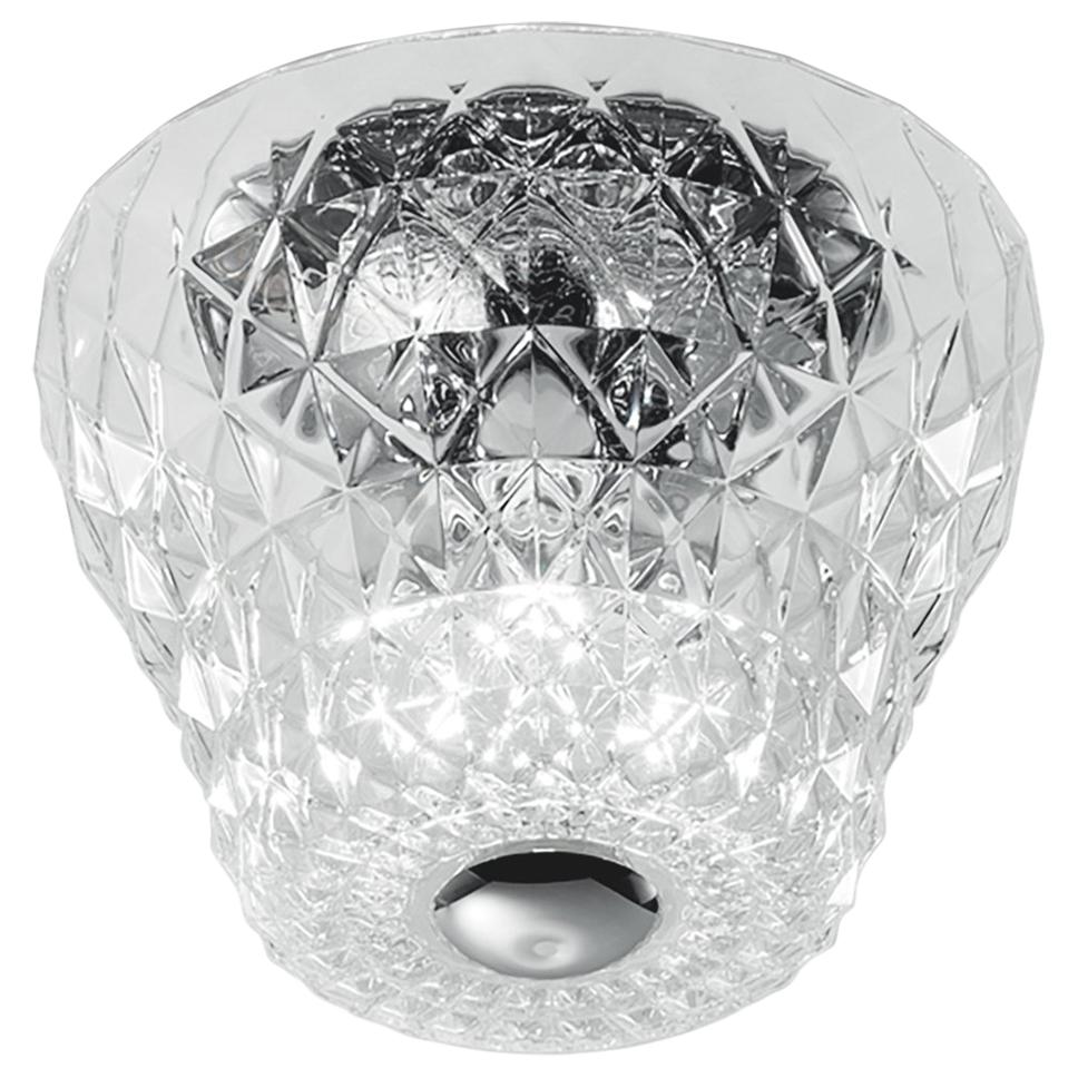 Leucos Atelier PL Flush Mount in Crystal and Chrome by Archirivolto For Sale