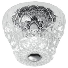 Leucos Atelier PL Flush Mount in Crystal and Chrome by Archirivolto