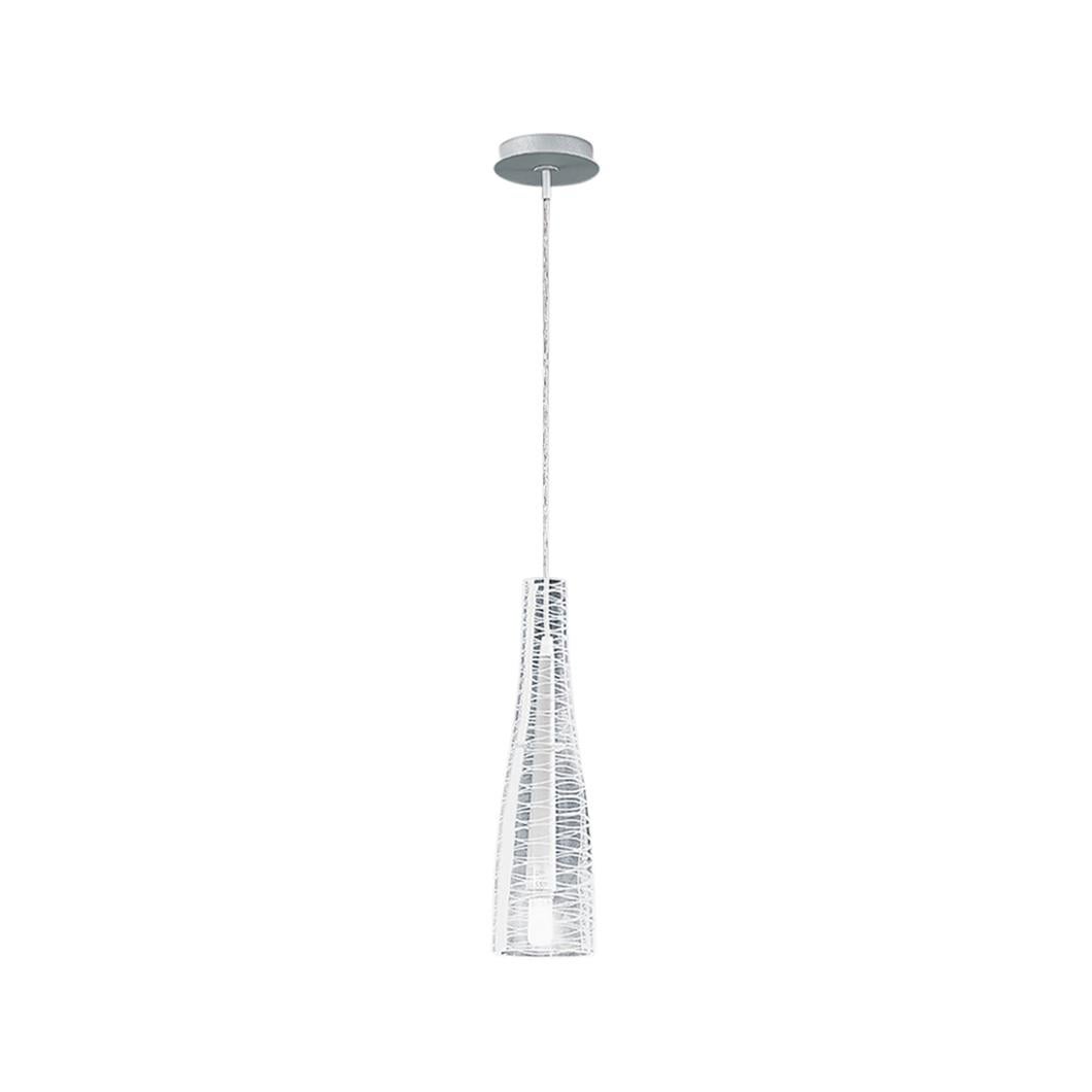 Leucos Class S 40 Pendant Light in Transparent & Gray by Design Lab