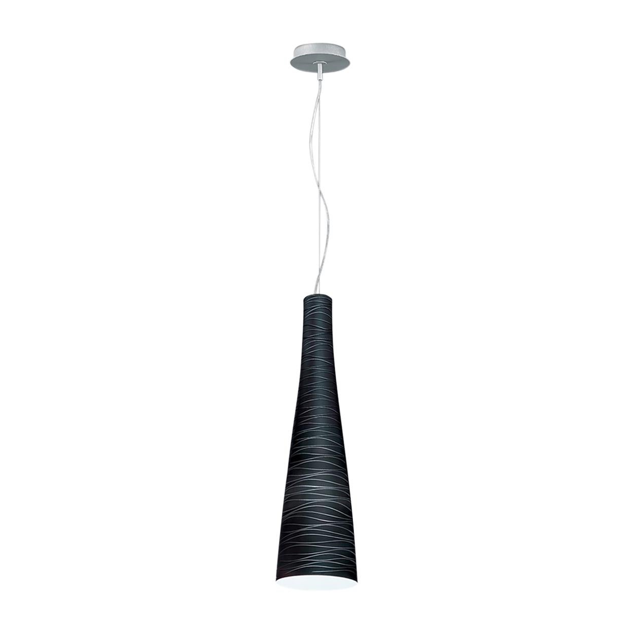 Leucos Class S 60 Pendant Light in Black and Gray by Design Lab