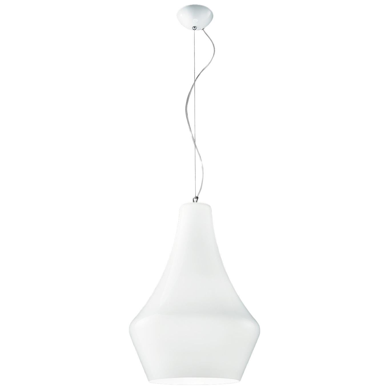 Leucos Alma S 60 Pendant Light in White by Riccardo Giovanetti For Sale