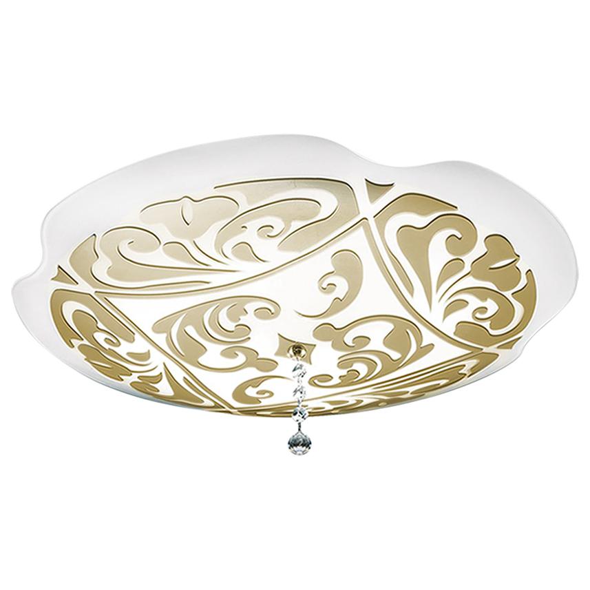 Leucos Charme P-PL 50 Flush Mount in White and Gold by Marina Toscano For Sale