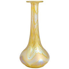 Austrian Jugendstil Johann Loetz-Witwe Vase 1899 Iridescent Yellow