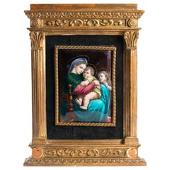 Sevres Email of Marchaison, End of 19th Century, in the Taste of Raphael