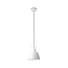 Leucos Clochef S LED Pendant Light in Glossy White by Massimo Iosa Ghini