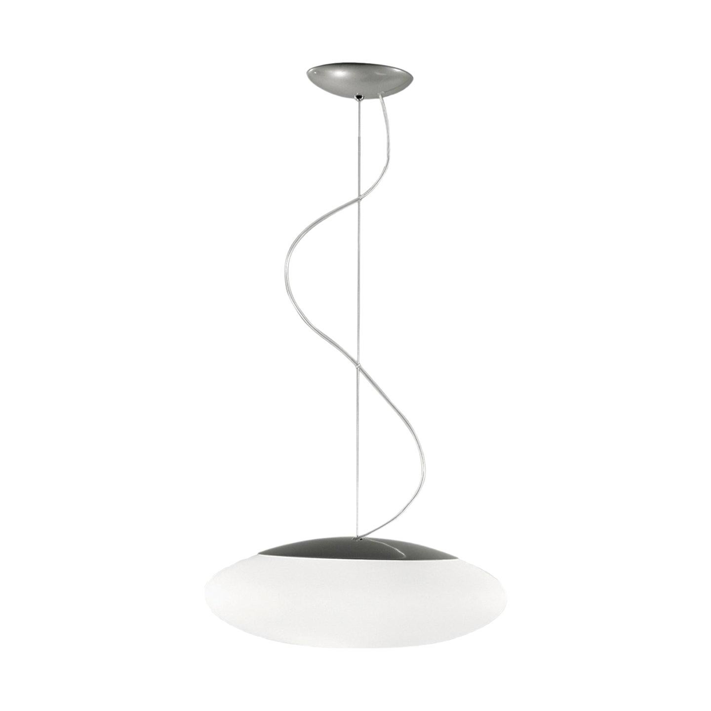Leucos Felix S 47 Pendant Light in Satin White and Gray by Design Lab