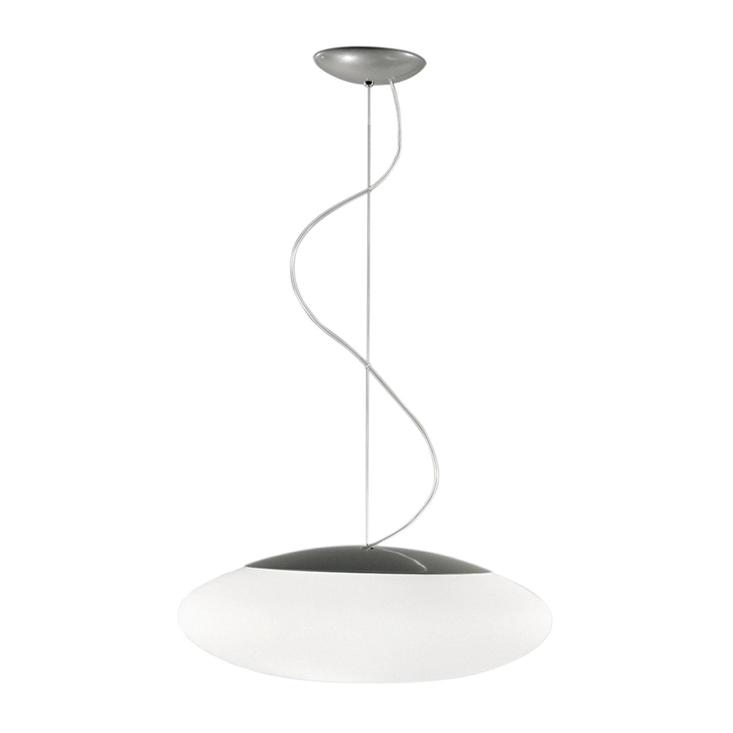 Leucos Felix S 55 Pendant Light in Satin White and Gray by Design Lab For Sale