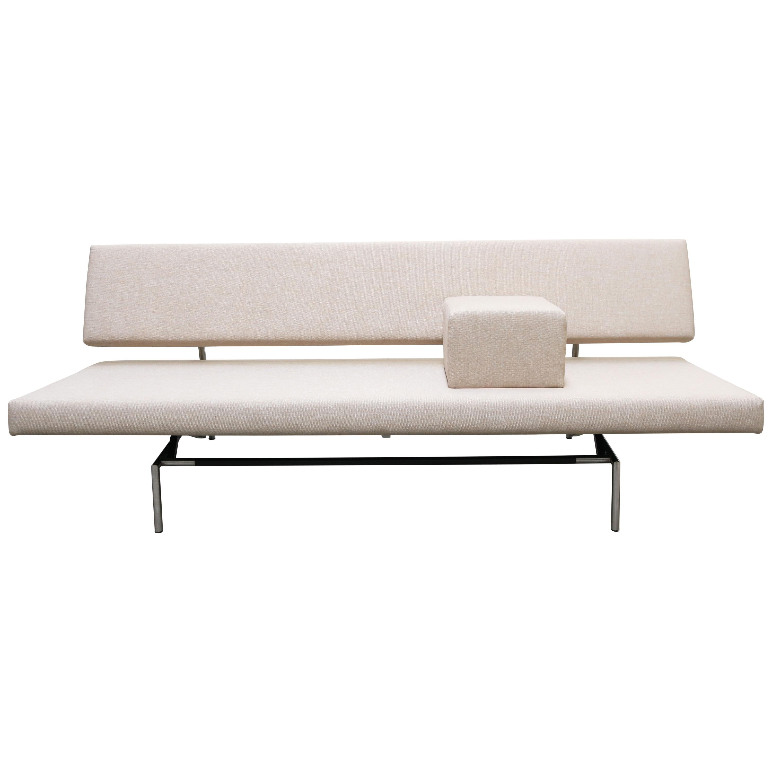 Dutch Design Sofa / Daybed BR02 by Martin Visser for Spectrum 1960s Grey Chrome