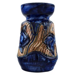 Møller & Bøgely, Denmark, Art Nouveau Pottery Vase of Glazed Ceramics, 1920s
