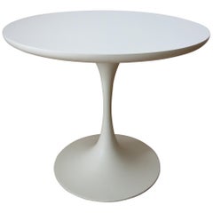 Vintage 1960s White Tulip Side Table Designed by Maurice Burke for Arkana, Bath, UK