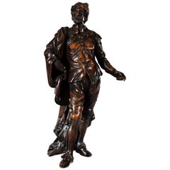 Superb 19th Century Victorian Carved Oak Figure of Sir Anthony Van Dyck