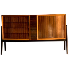 Vintage Herbert Gibbs Rosewood Sideboard Credenza Cocktail Cabinet London Circa 1950s
