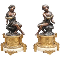 Pair of 19th Century French Bronzes