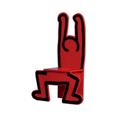 Child Chair Featuring a Design by Keith Haring