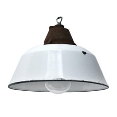 White Enamel Retro Industrial Cast Iron Factory Pendant Lights