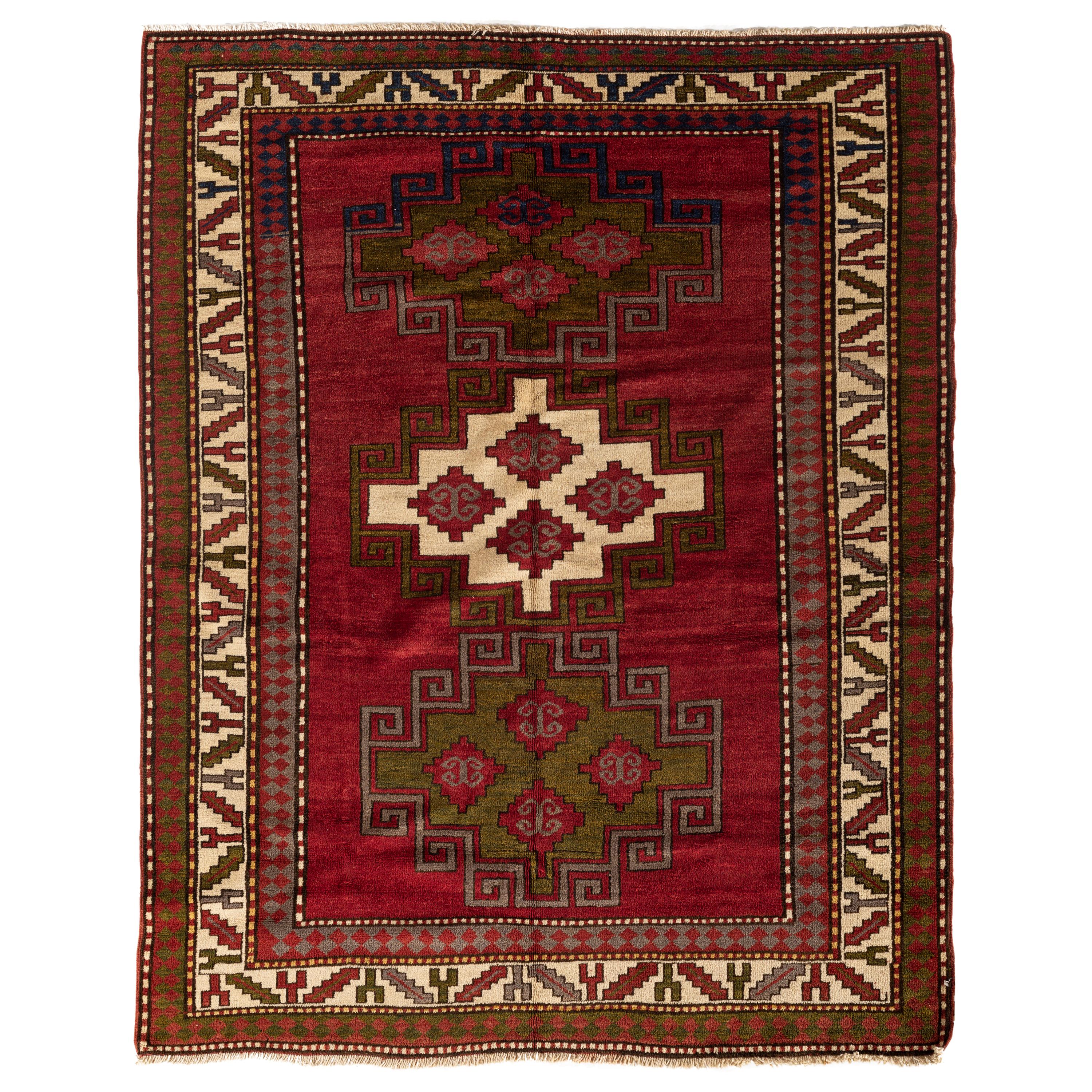 Antique Caucasian Kazak Rug, circa 1900 For Sale