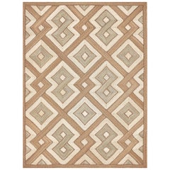 Schumacher Delwen Area Rug in Handwoven Abaca by Patterson Flynn Martin