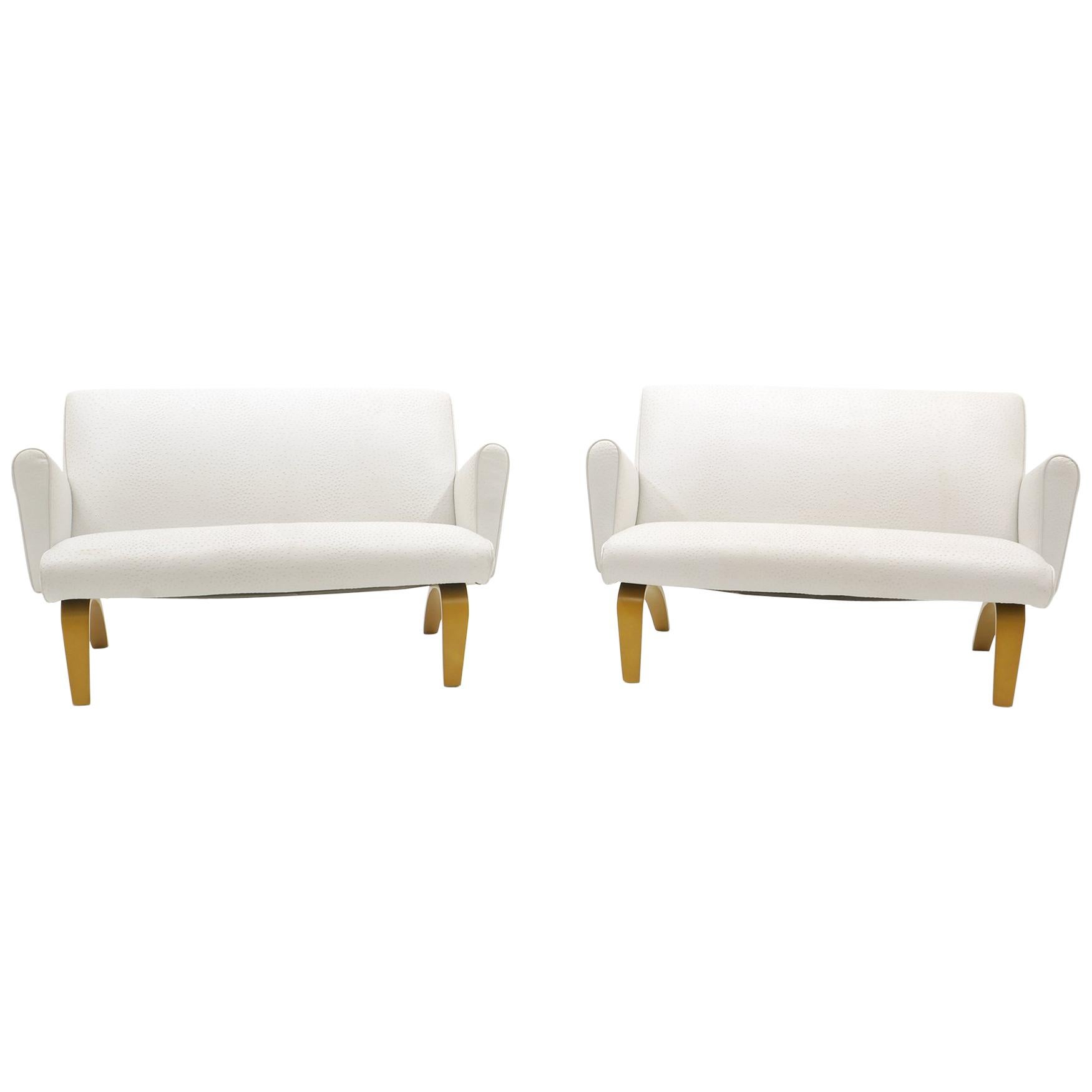 Pair of Loveseats / Settees with Arms by Thonet