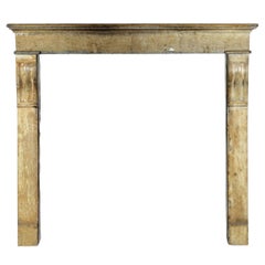 Fine French Small Antique Limestone Fireplace Surround for Cosy Country Interior