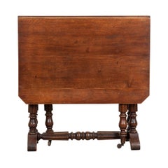 Antique English 19th Century William and Mary-Style Walnut Gate-Leg Table