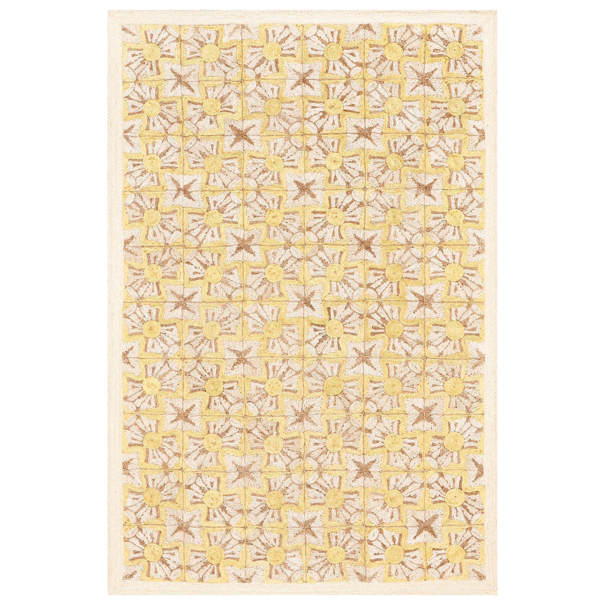 Schumacher Sintra Area Rug in Hand-Coiled Abaca by Patterson Flynn