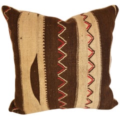 Custom Pillow by Maison Suzanne, Cut from a Vintage Moroccan Wool Ourika Rug