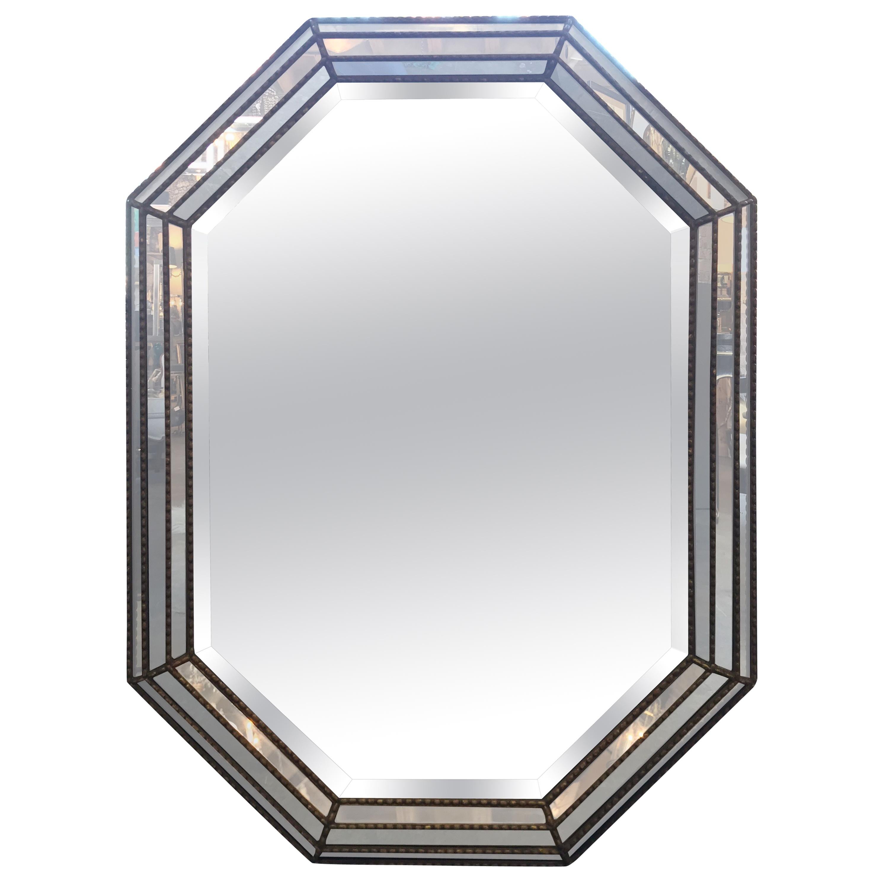 Vintage Octagon Gilt Mirror
