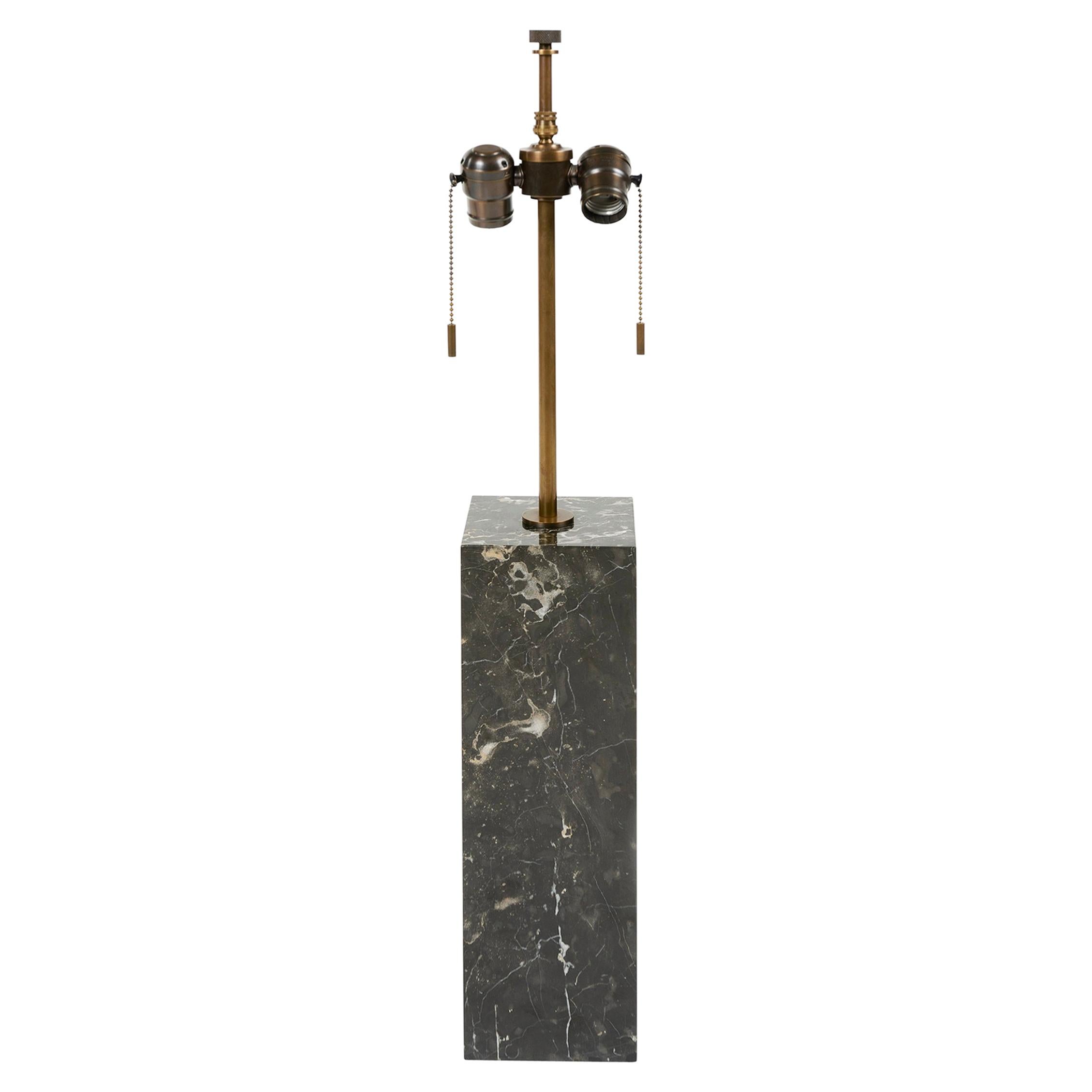 Marble Block Lamp by T. H. Robsjohn-Gibbings for Hansen For Sale