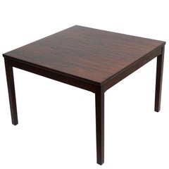 Haug Snekkeri Table basse scandinave en bois de rose du milieu du siècle