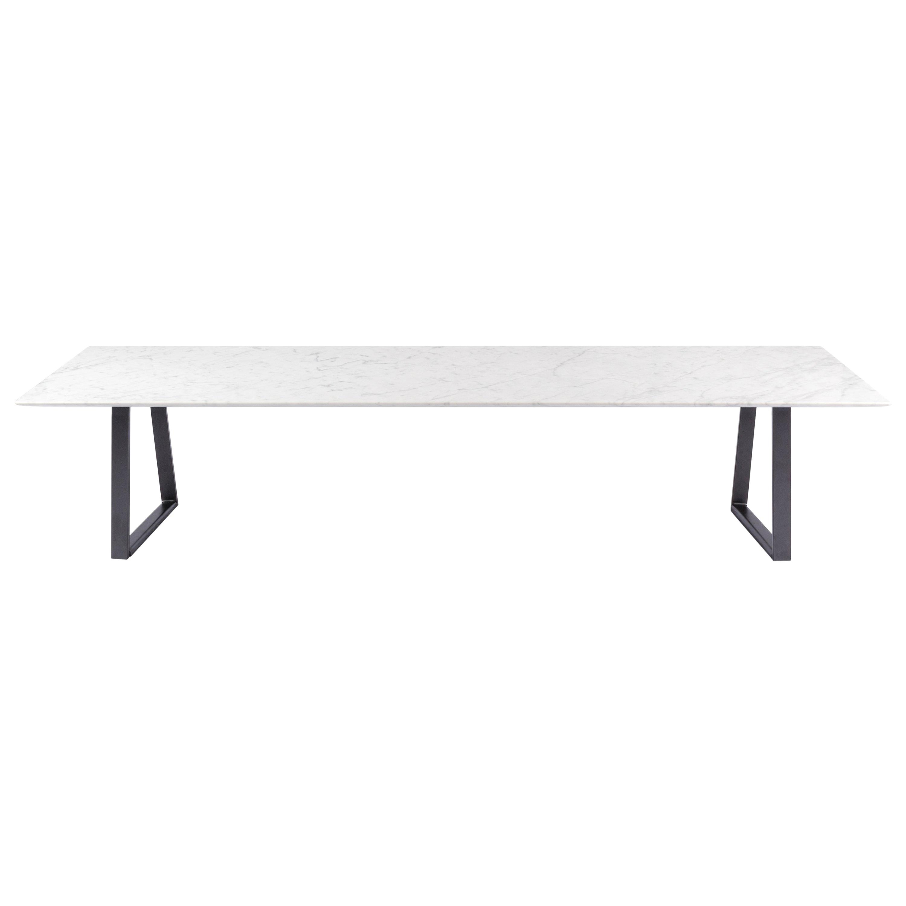 For Sale: White (Bianco Carrara) Salvatori Rectangle Dritto Coffee Table by Piero Lissoni