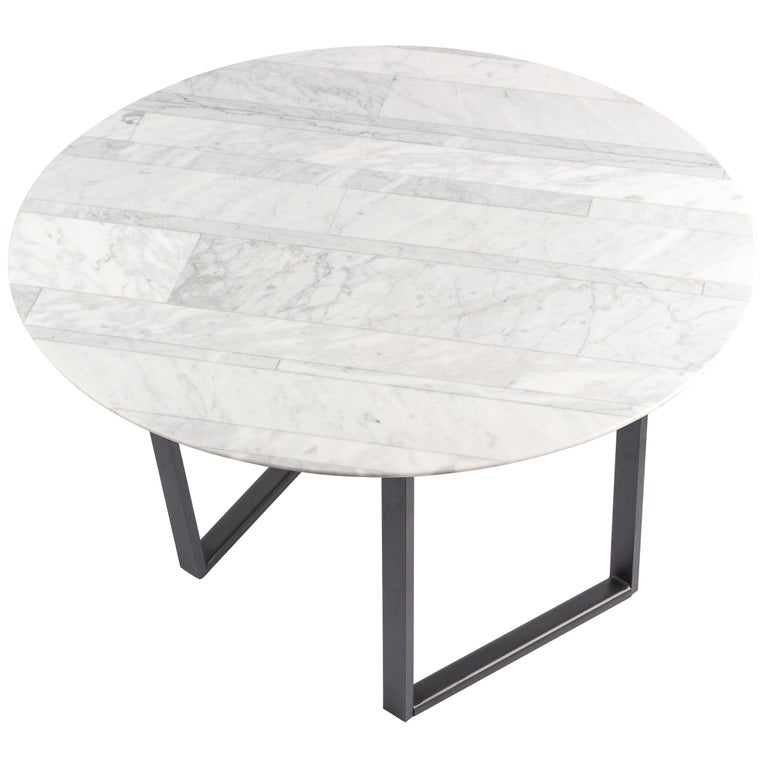 Round Dritto side table by Piero Lissoni for Salvatori, new, offered by Salvatori 