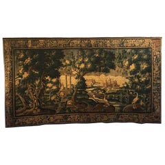 Monumental 18th Century Flemish Verdure Tapestry
