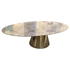 Table Lamp in Marble and Brass