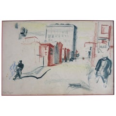 Pietro Lazzari '1895-1979' WPA Signed Etching