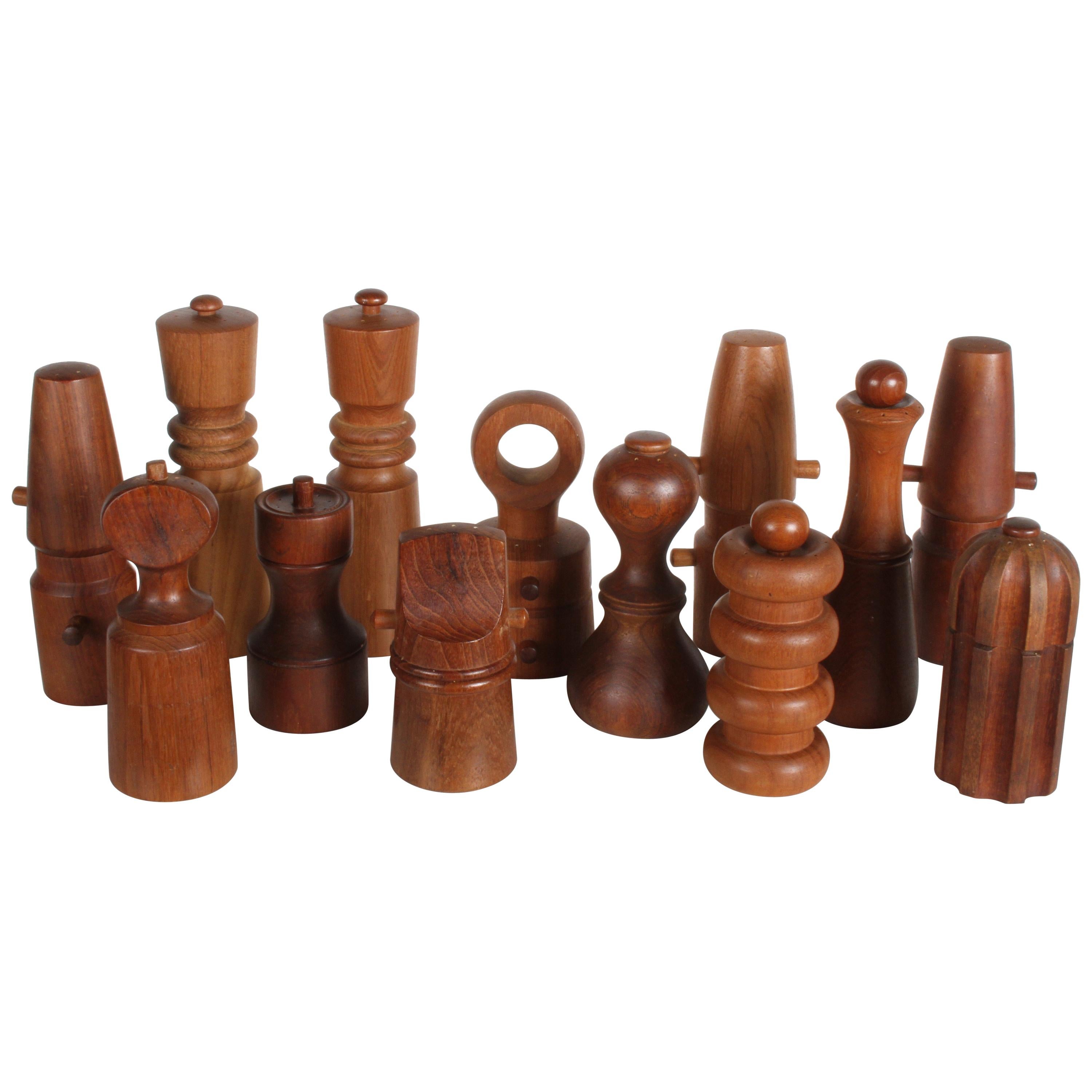 Large Dansk Collection of Pepper Mills and Salt Shakers, IHQ