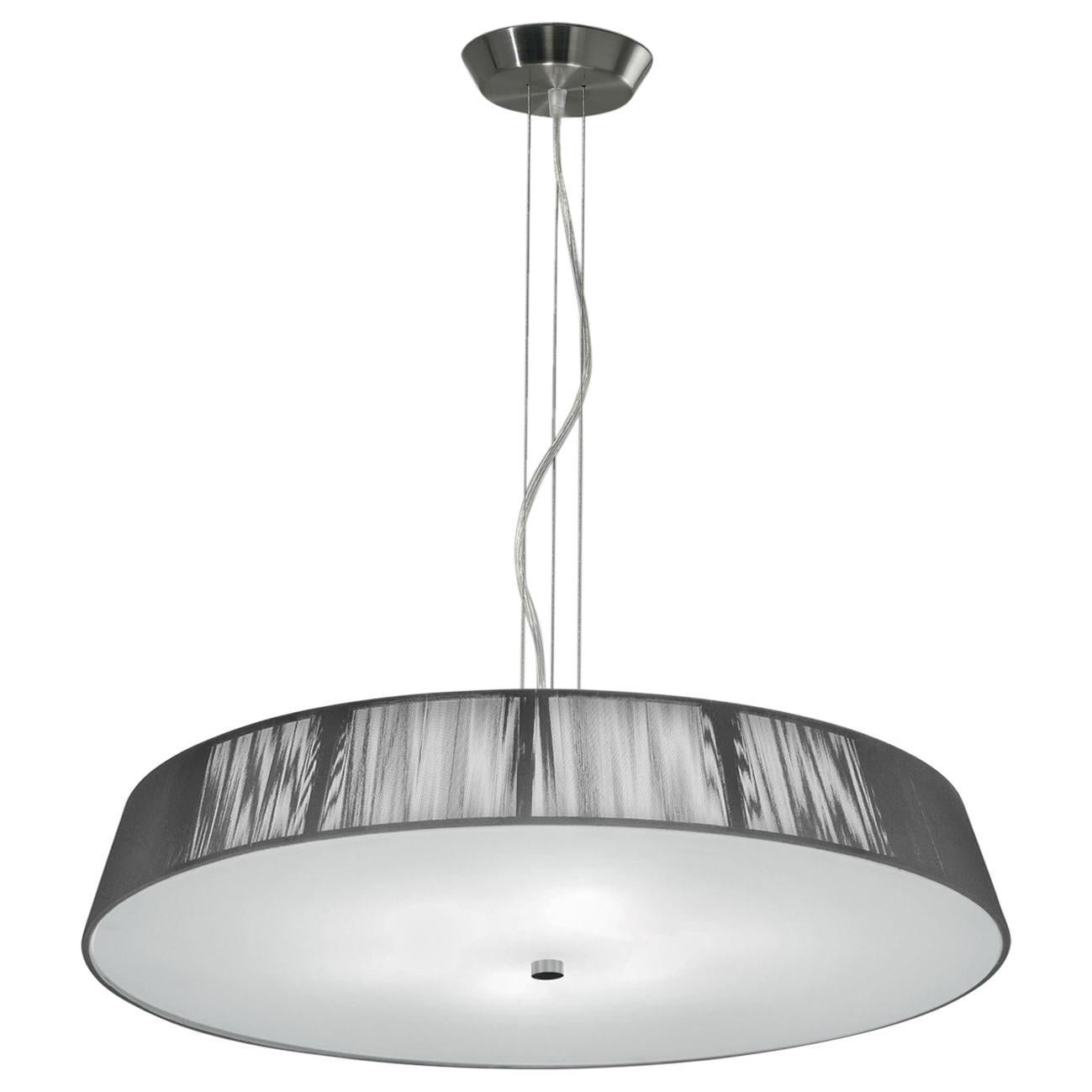 Leucos Lilith S 70 Pendant Light in Silver and Brushed Nickel by Design Lab