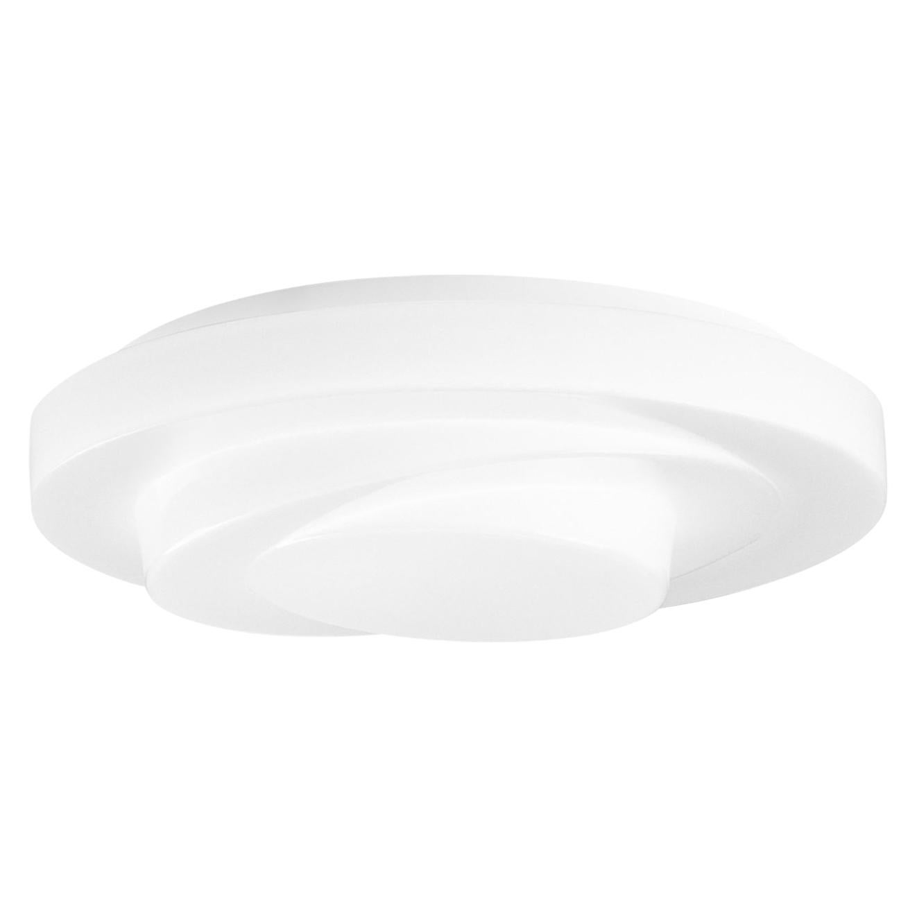 Leucos Golf P LED Wandleuchte Aus Satiniertem Wei Und Geb rstetem