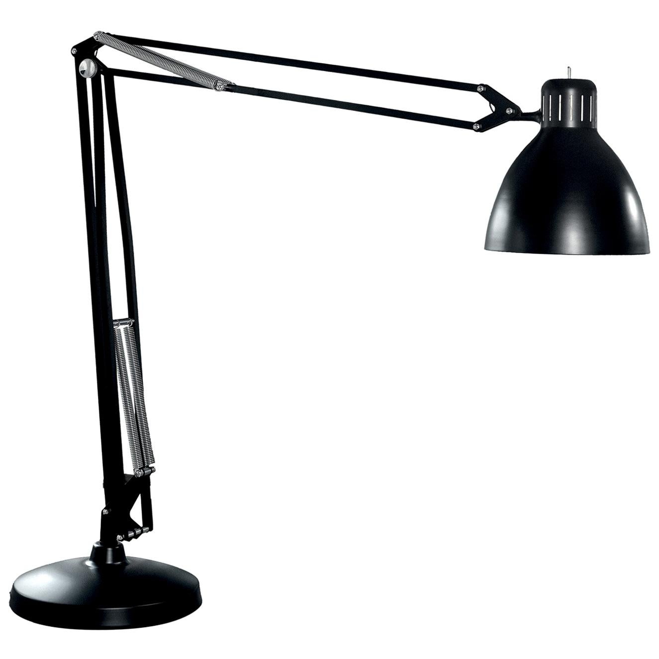 Leucos The Great JJ TR Floor Light in Glossy Black by Leucos Design Lab For Sale