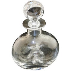 Crystal Carafe with Sterling Silver Rim