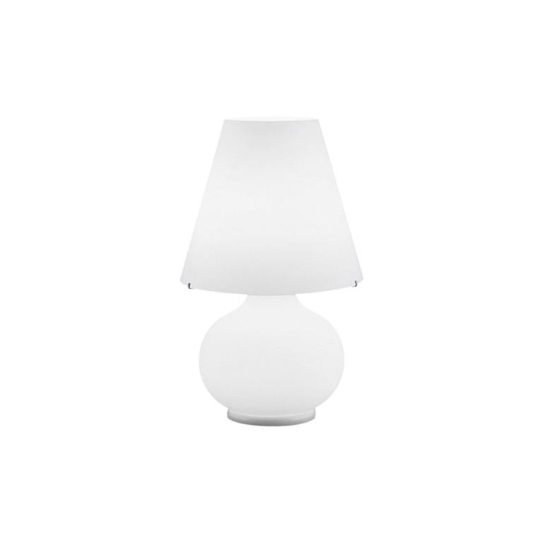 Lampe de table de chevet Paralume T Leucos en blanc satiné par Design Lab en vente