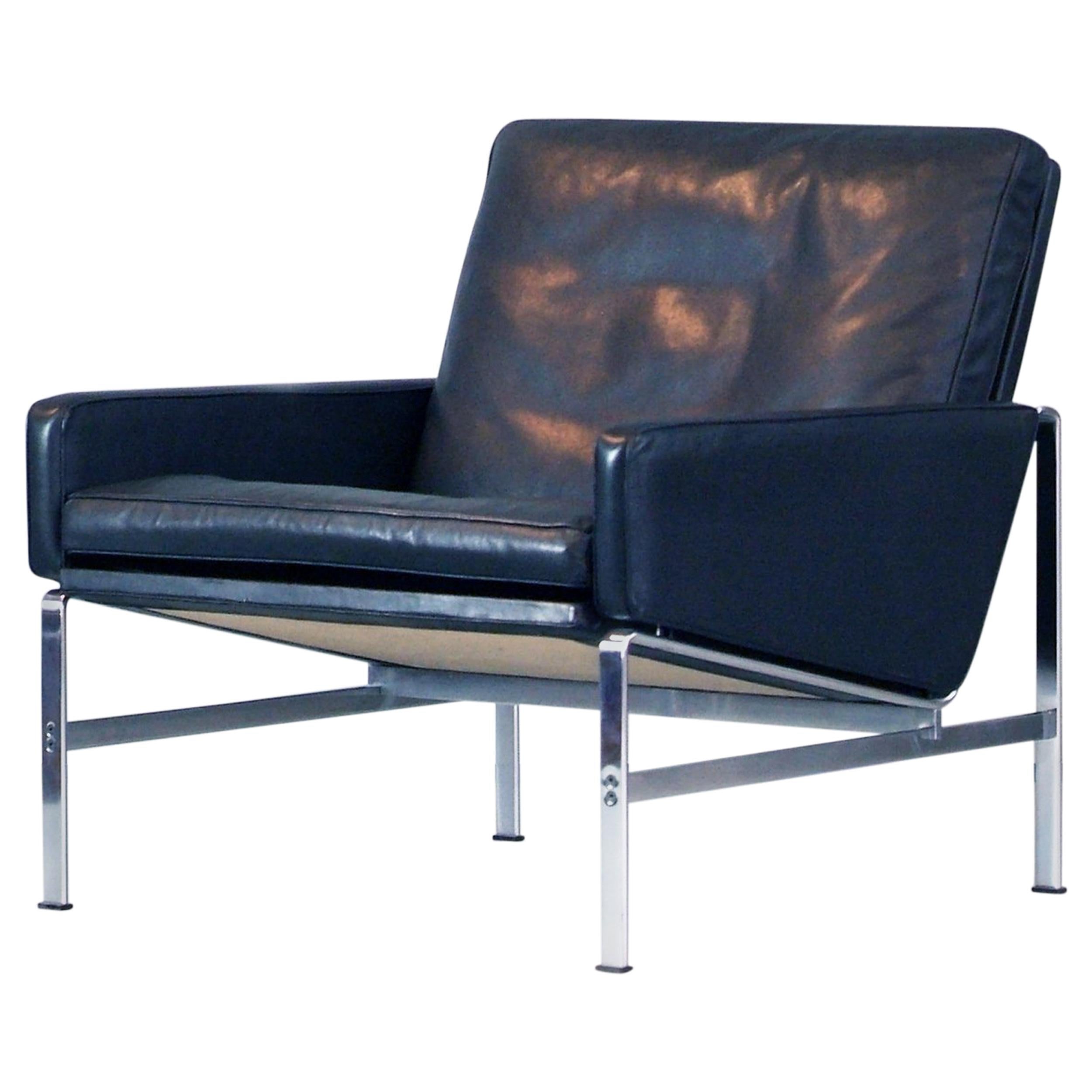 Fabricius Kastholm Easy Chair Mod. 6720 Black Leather Kill International, 1960s