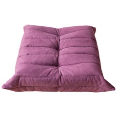 Togo Ottoman in Aubergine/Purple Microfibre by Michel Ducaroy, Ligne Roset