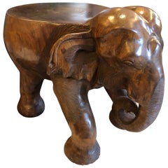 Wooden Elephant Table or Stool
